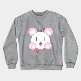 I Love Bear Bang Dream Hello Happy World Okusawa Misaki Crewneck Sweatshirt